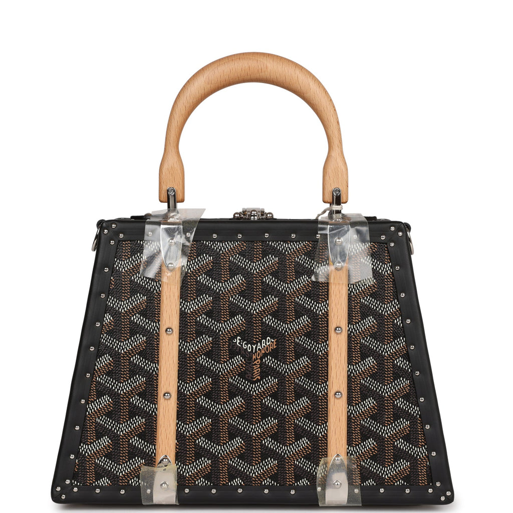 Goyard Saigon Mini Trunk Bag Black Goyardine Palladium Hardware – Madison  Avenue Couture