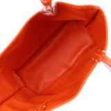 Goyard Goyardine Orange Anjou Mini Reversible Tote Bag Palladium Hardware