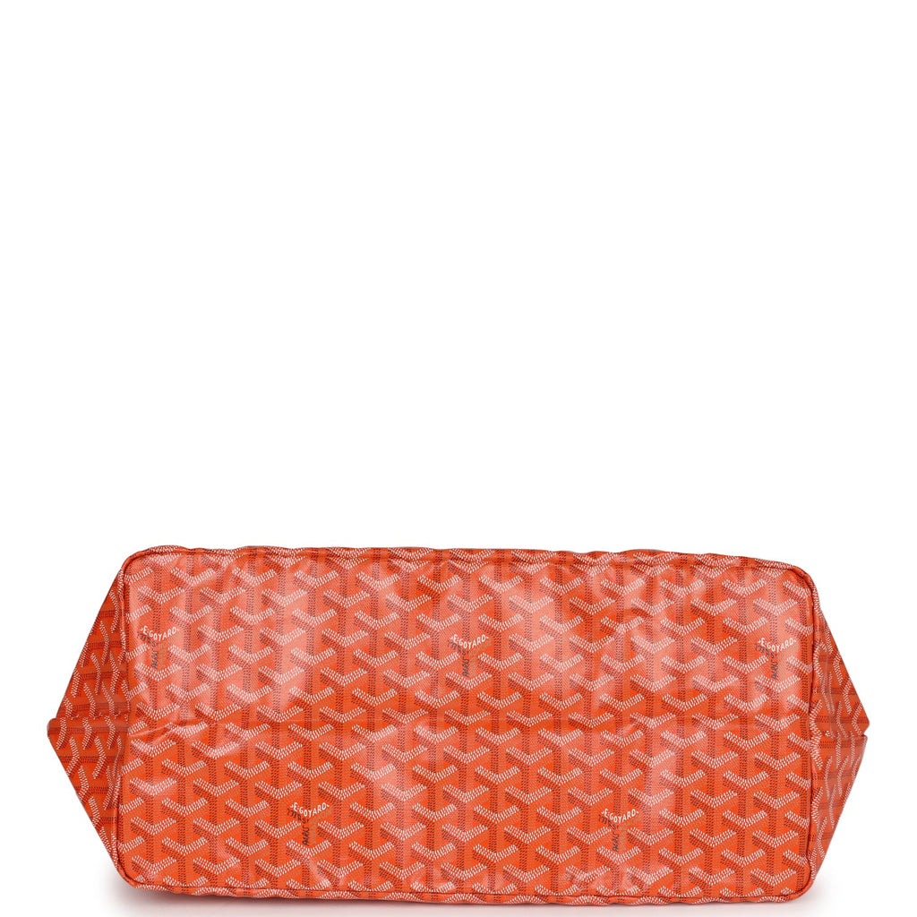 Goyard Goyardine Orange St. Louis GM Tote Bag Palladium Hardware