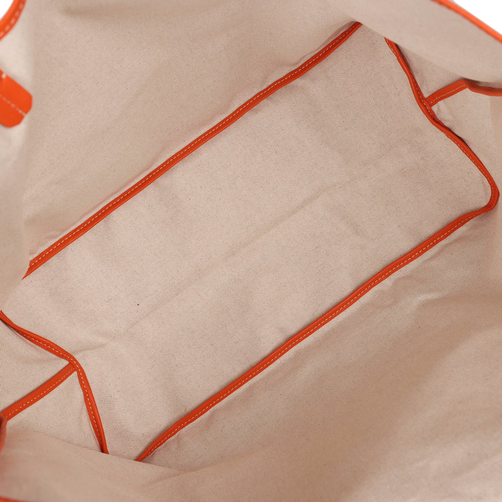 Goyard Goyardine Orange St. Louis PM Tote Bag Palladium Hardware