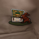 Goyard Goyardine Greige Anjou PM Embroidered Bunny Khaki Bag Palladium Hardware