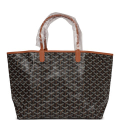 Goyard Goyardine Black St. Louis PM Tote Bag Palladium Hardware