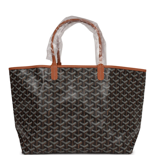 Goyard Goyardine Black St. Louis PM Tote Bag Palladium Hardware