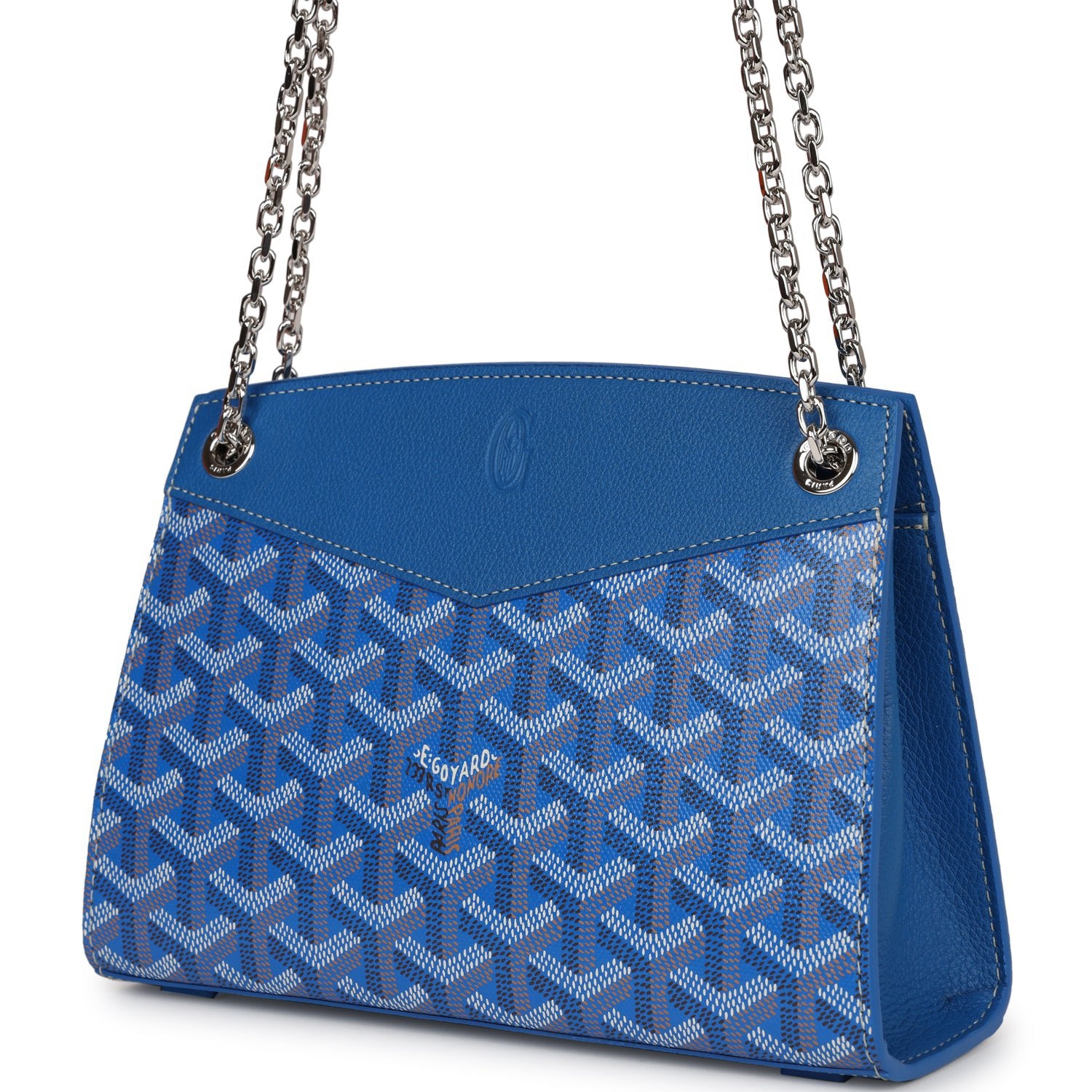 ROUETTE STRUCTURÉ MINI BAG 21 IN GREEN GOYARDINE CANVAS AND CALFSKIN