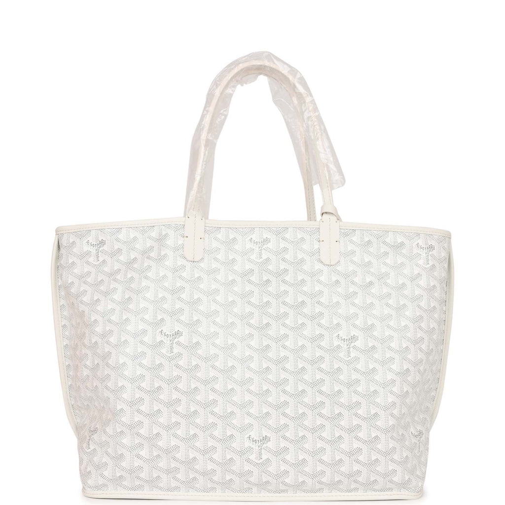 Goyard Goyardine White Anjou PM Reversible Tote Bag Palladium Hardware –  Madison Avenue Couture