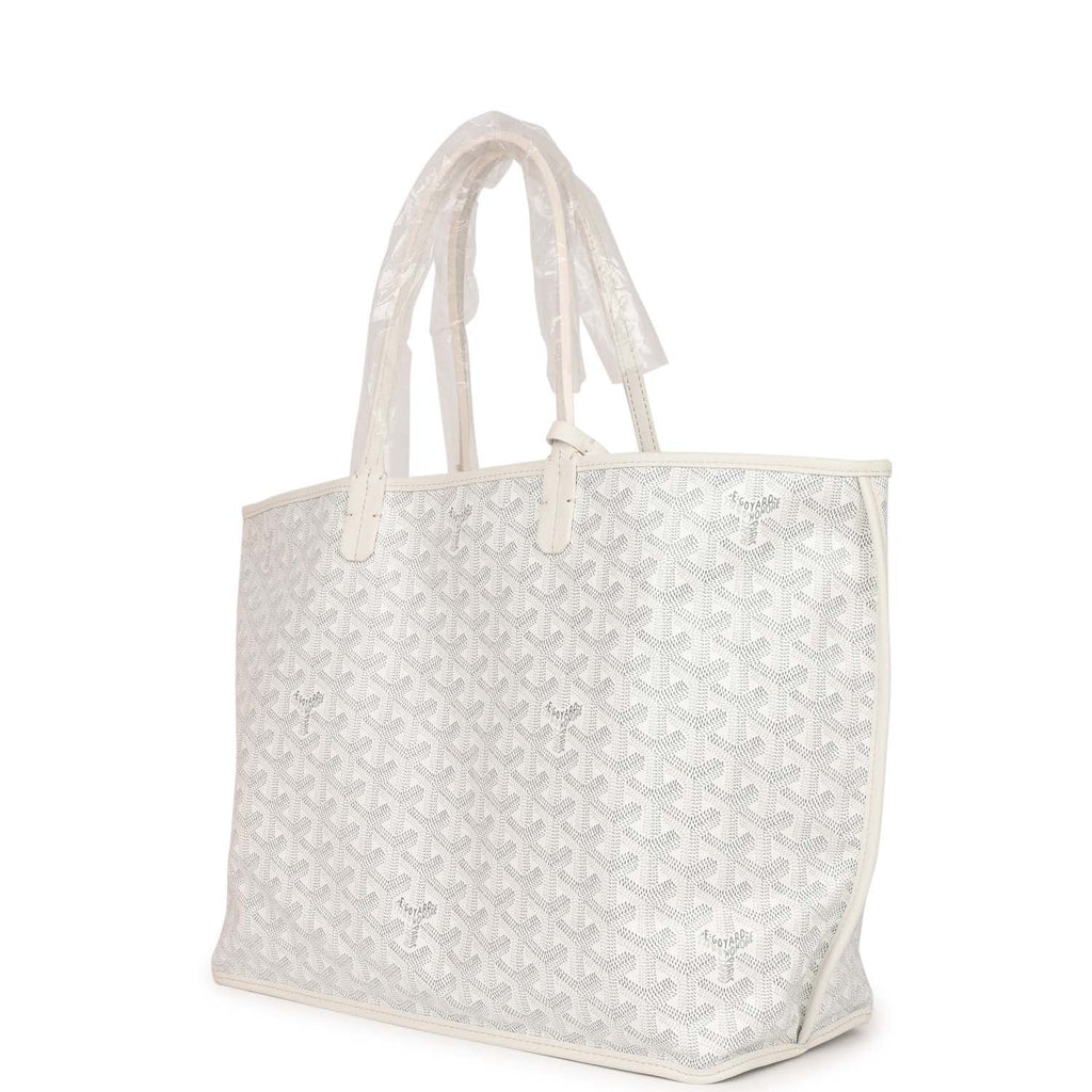 Goyard Goyardine White Anjou PM Reversible Tote Bag Palladium Hardware –  Madison Avenue Couture