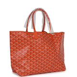 Goyard Goyardine Orange St. Louis PM Tote Bag Palladium Hardware