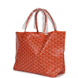 Goyard Goyardine Orange St. Louis PM Tote Bag Palladium Hardware