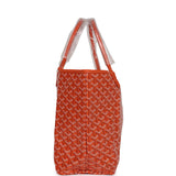 Goyard Goyardine Orange St. Louis PM Tote Bag Palladium Hardware