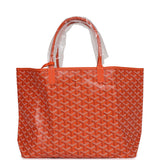 Goyard Goyardine Orange St. Louis PM Tote Bag Palladium Hardware