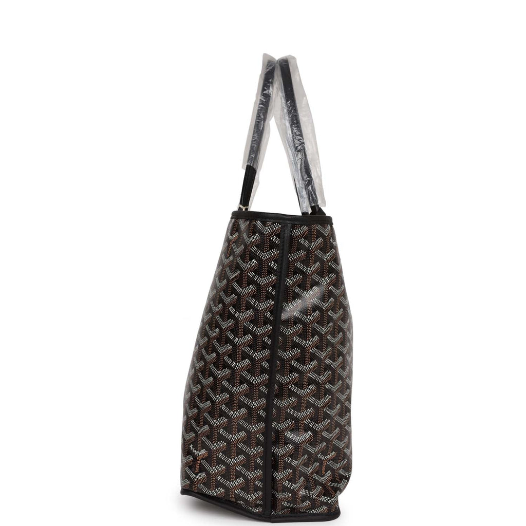 Goyard Goyardine Black Anjou PM Reversible Tote Bag Palladium Hardware –  Madison Avenue Couture