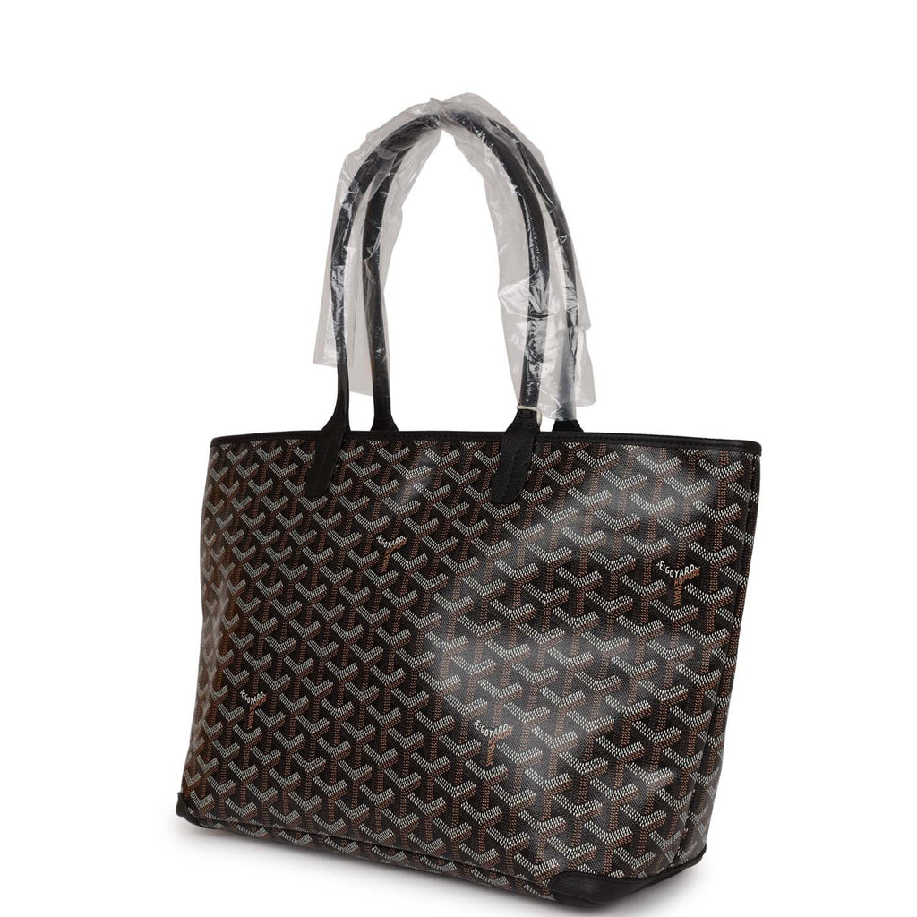 Goyard Goyardine Artois PM Black Tote Bag Palladium Hardware – Madison  Avenue Couture