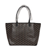 Goyard Goyardine Artois PM Black Tote Bag Palladium Hardware