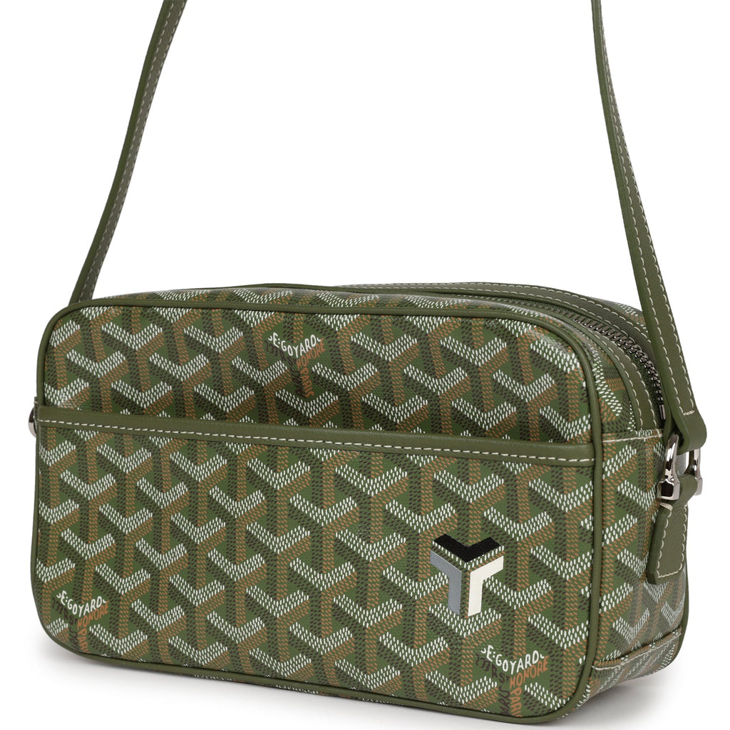 Goyard Goyardine Khaki Cap Vert PM Bag Palladium Hardware – Madison Avenue  Couture