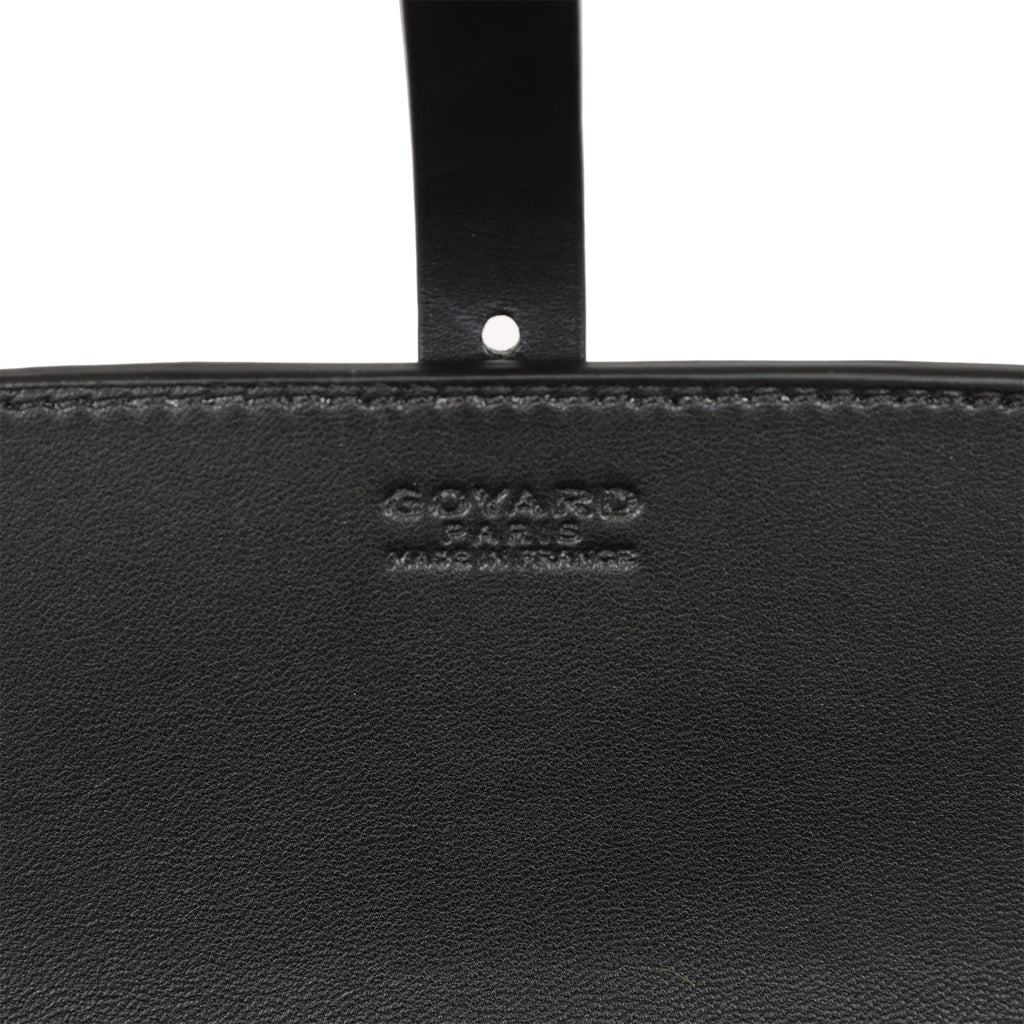 Black Goyardine Canvas & Clamecy Cowhide Double Travel Watch Case Silver  Hardware, 2022