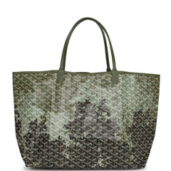 Goyard Saint Louis GM Canopee Green Goyardine Canvas & Chevroches Calfskin Palladium Hardware