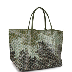 Goyard Saint Louis GM Canopee Green Goyardine Canvas & Chevroches Calfskin Palladium Hardware