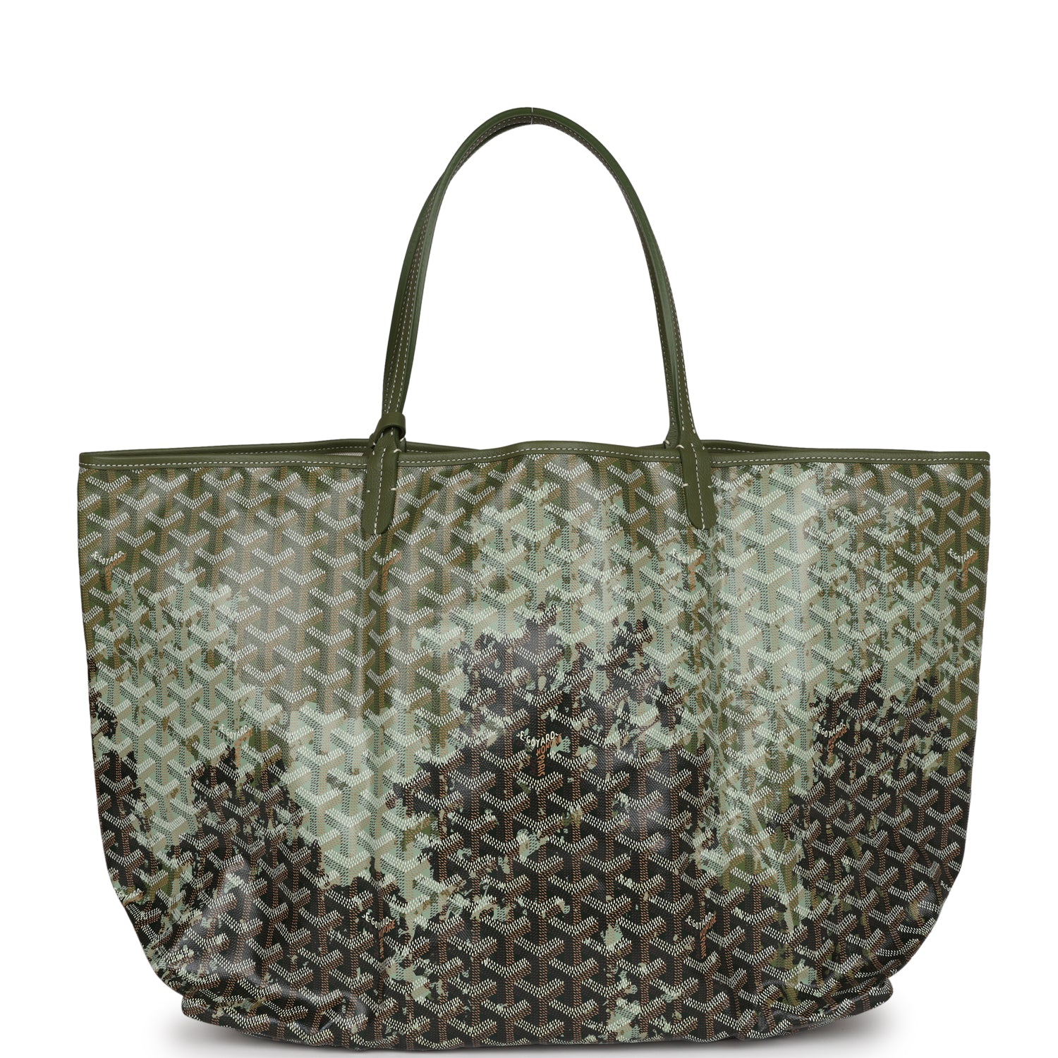 INSERT LOUISE 21 IN GREEN GOYARDINE CANVAS