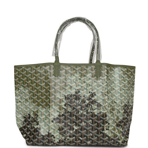 Goyard Canopee Green Goyardine St. Louis PM Palladium Hardware