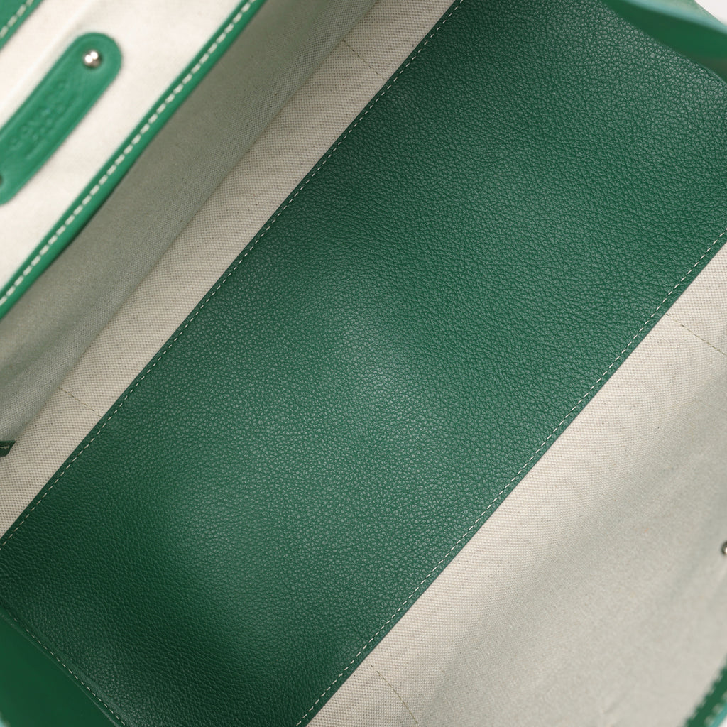 Goyard Canopee Green Goyardine St. Louis PM Palladium Hardware – Madison  Avenue Couture