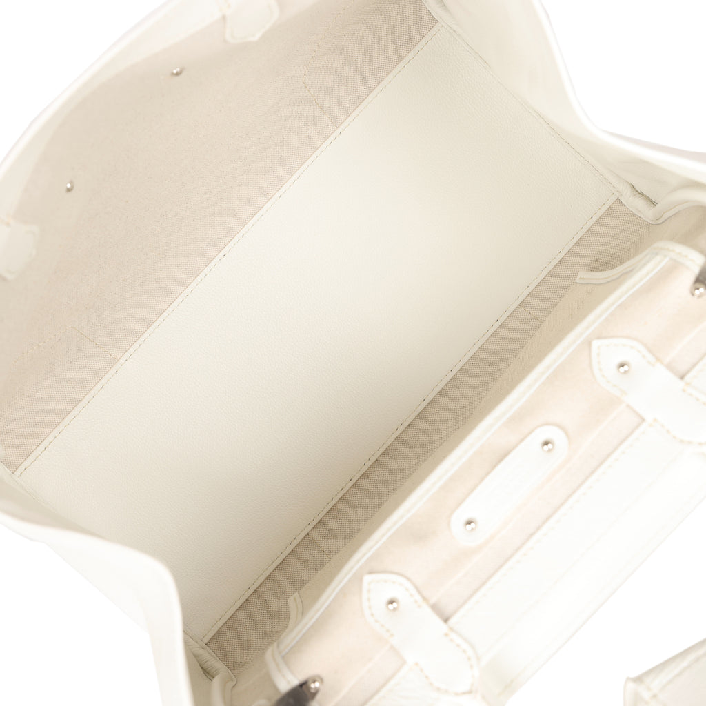 Goyard Rouette Structure PM Bag White Goyardine Palladium Hardware