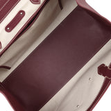 Goyard Saigon Tote Burgundy Goyardine Canvas Palladium Hardware