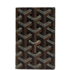 Goyard St. Pierre Wallet Black Goyardine Canvas and Vauzelles Calfskin