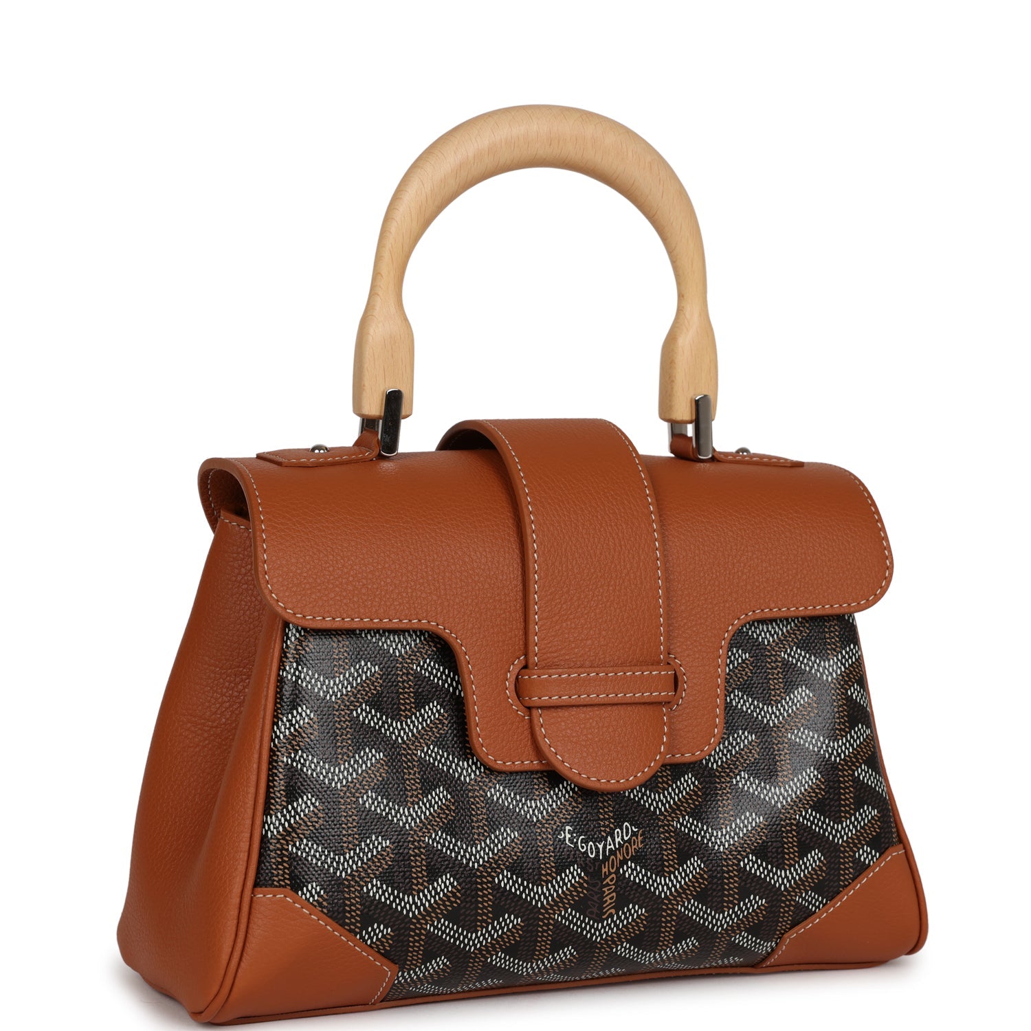 SAIGON SOUPLE MINI BAG BLACK AND TAN CANVAS