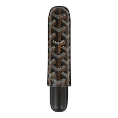 Goyard Churchill Single Cigar Holder Black Goyardine Canvas