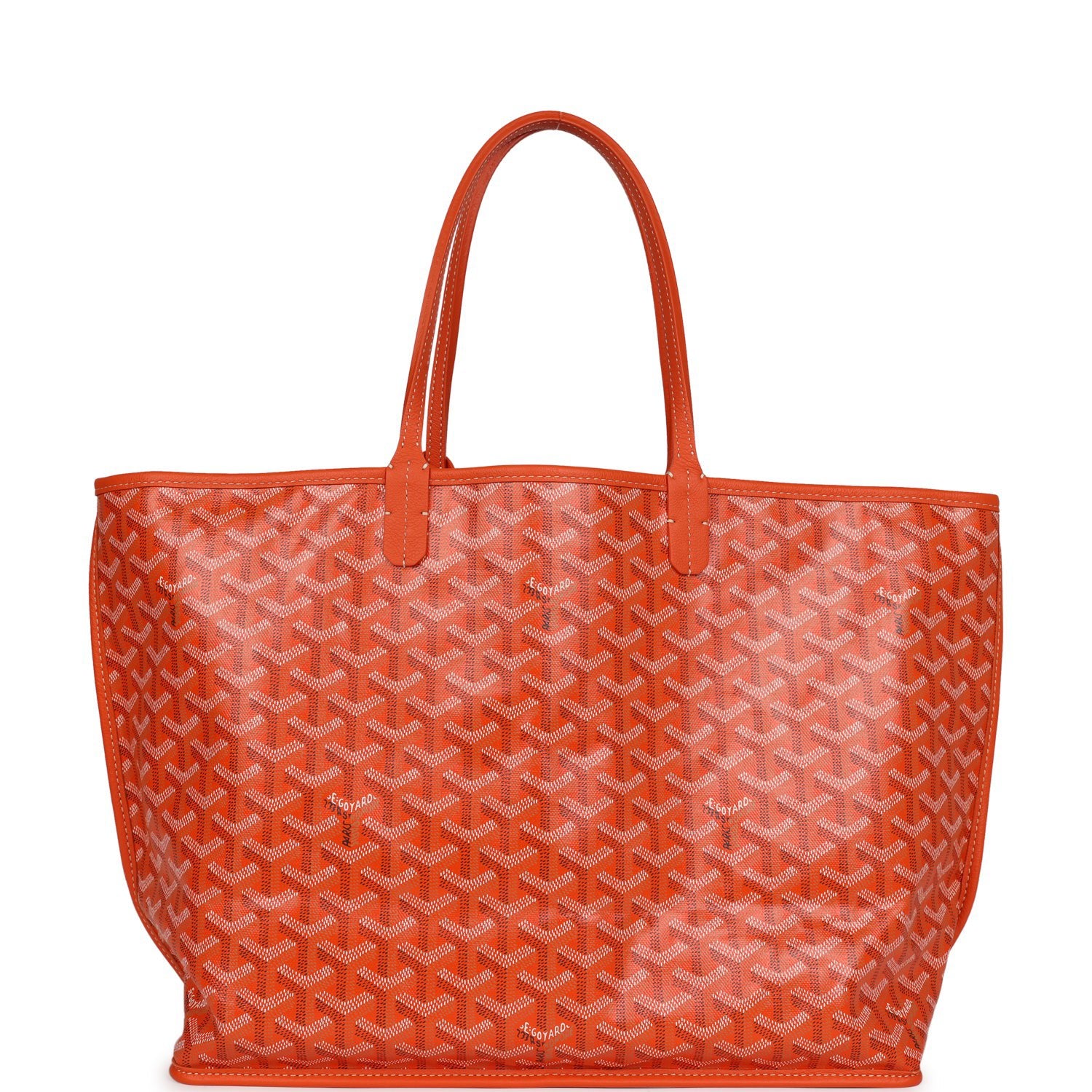 DUCHESSE MARIE-CAROLINE BAG 25 IN ORANGE GOYARDINE CANVAS AND SMOOTH CALFSKIN