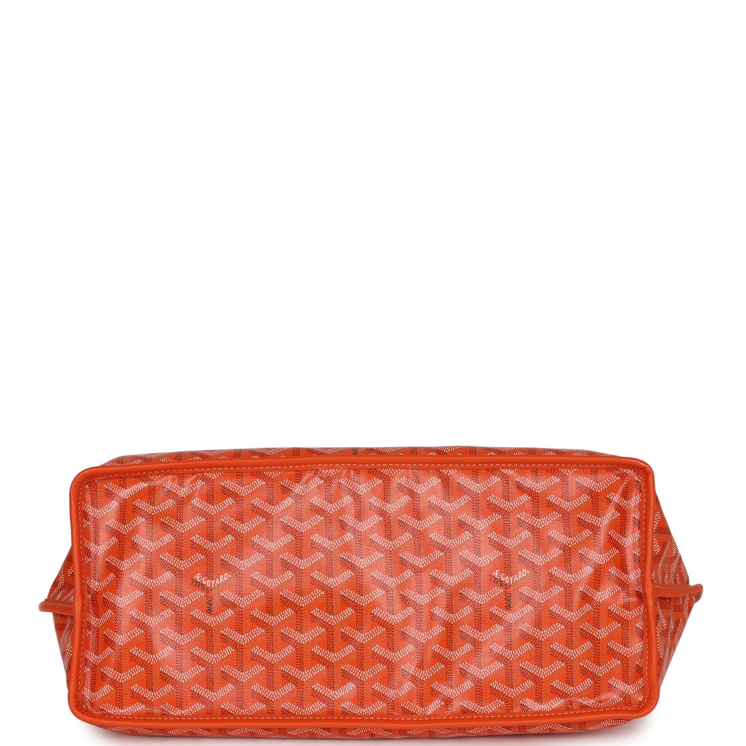 ROUETTE STRUCTURÉ MINI BAG 21 IN ORANGE GOYARDINE CANVAS AND CALFSKIN main image 0