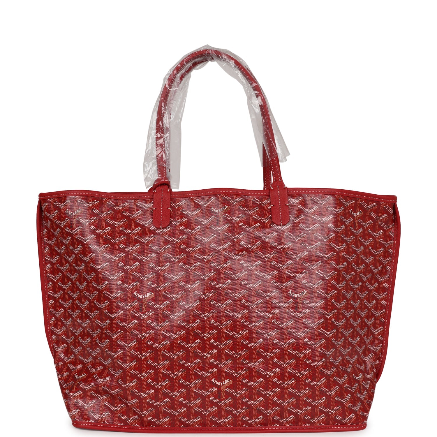 233 BAG 25 IN CLASSIC RED CALFSKIN AND GOYARDINE CANVAS
