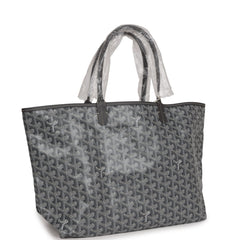 Goyard Goyardine Grey St. Louis PM Tote Bag Palladium Hardware