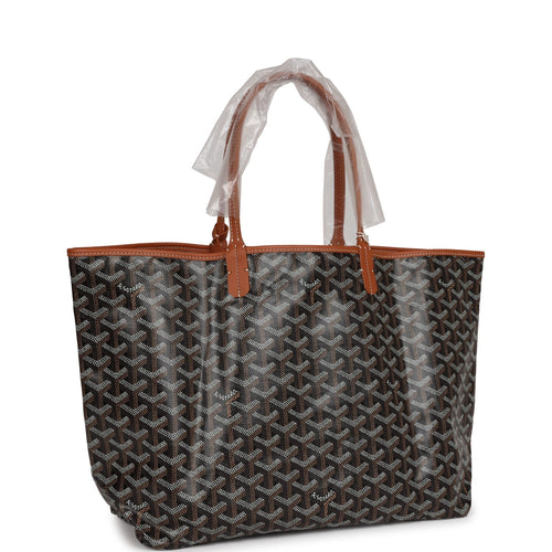 Goyard Goyardine Black St. Louis PM Tote Bag Palladium Hardware