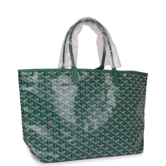Goyard Goyardine Green St. Louis PM Tote Bag Palladium Hardware