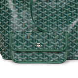 Goyard Goyardine Green St. Louis PM Tote Bag Palladium Hardware