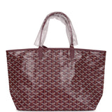 Goyard Goyardine Burgundy St. Louis PM Tote Bag Palladium Hardware