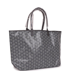 Goyard Goyardine Grey St. Louis PM Tote Bag Palladium Hardware