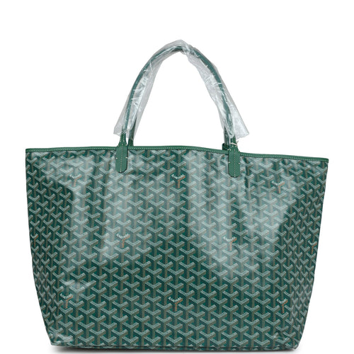 Goyard Goyardine Green St. Louis GM Tote Bag Palladium Hardware