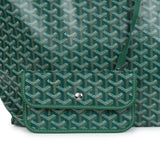 Goyard Goyardine Green St. Louis GM Tote Bag Palladium Hardware