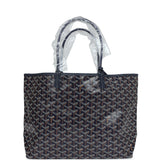 Goyard Goyardine Navy St. Louis PM Tote Bag Palladium Hardware