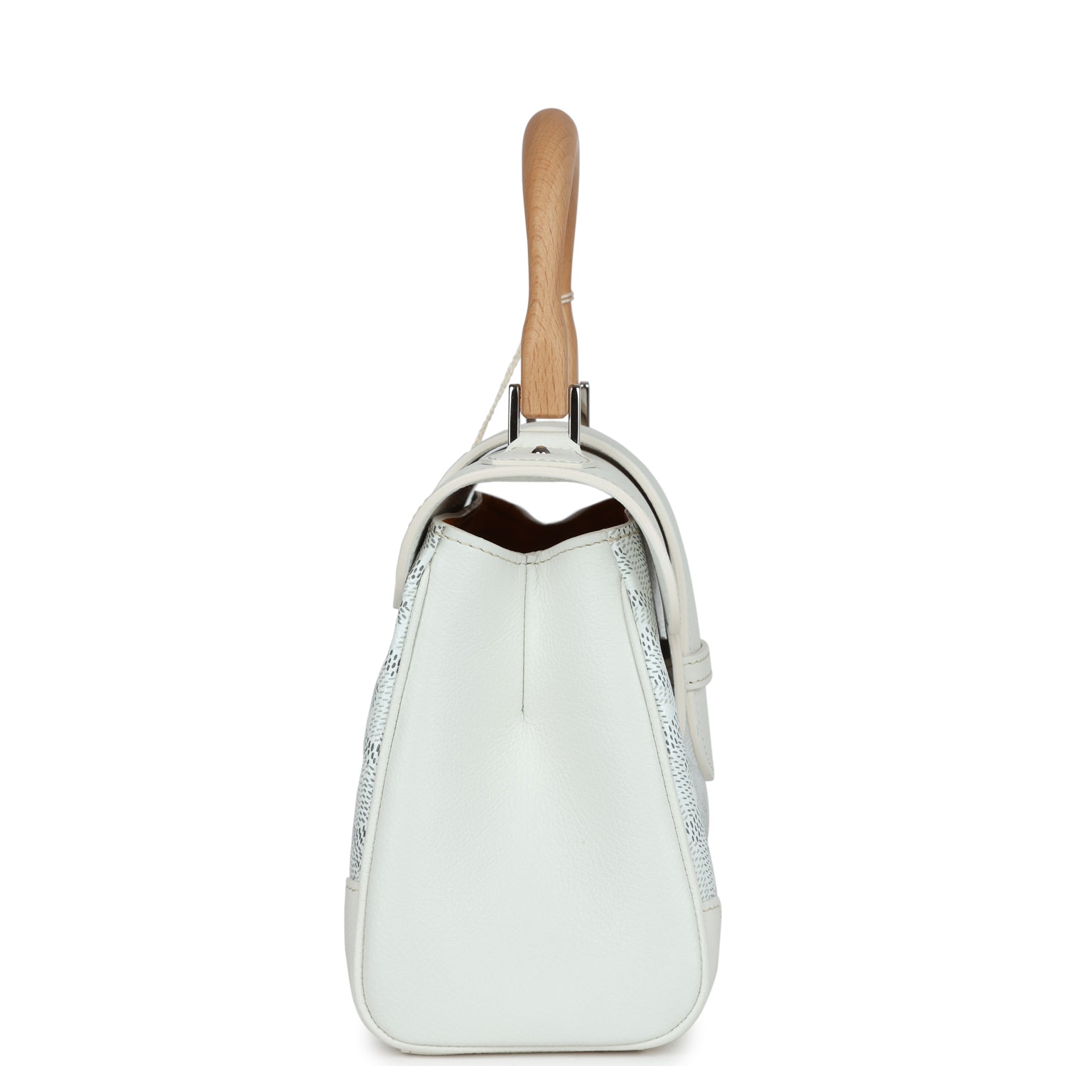 SAIGON SOUPLE BAG 34 IN BROWN GOYARDINE CANVAS AND CALFSKIN