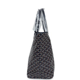 Goyard Goyardine Navy St. Louis PM Tote Bag Palladium Hardware