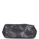 Goyard Goyardine Navy St. Louis PM Tote Bag Palladium Hardware