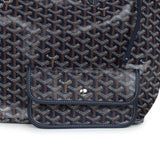 Goyard Goyardine Navy St. Louis PM Tote Bag Palladium Hardware