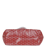 Goyard Goyardine Red St. Louis PM Tote Bag Palladium Hardware