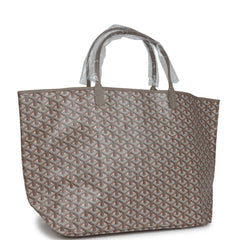Goyard Goyardine Greige and Pink Claire Voie St. Louis GM Tote Bag Palladium Hardware