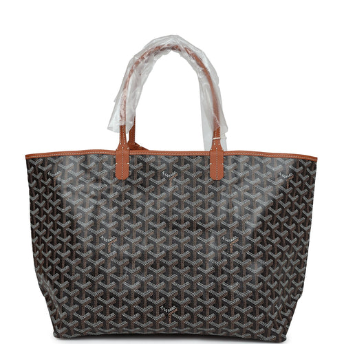 Goyard Goyardine Black St. Louis PM Tote Bag Palladium Hardware
