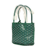 Goyard Goyardine Anjou Green Mini Bag Palladium Hardware