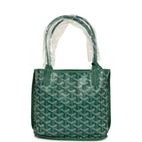 Goyard Goyardine Anjou Green Mini Bag Palladium Hardware